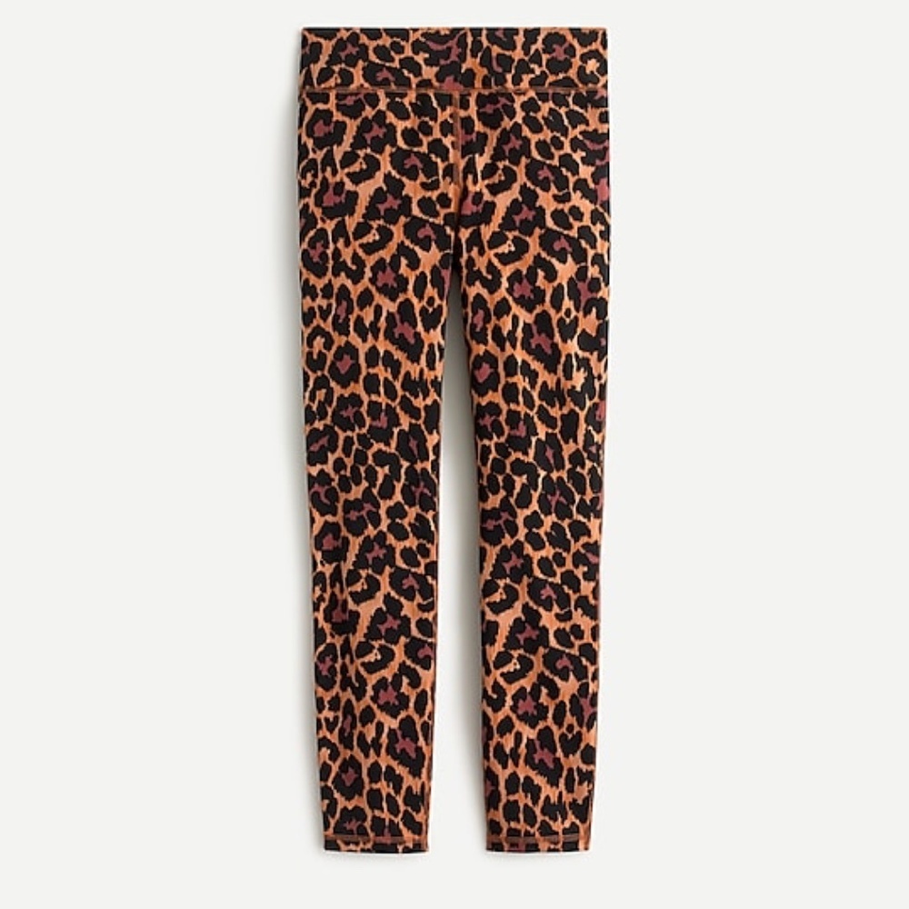J. Crew 7/8 High-Rise Leggings in Leopard Size XS